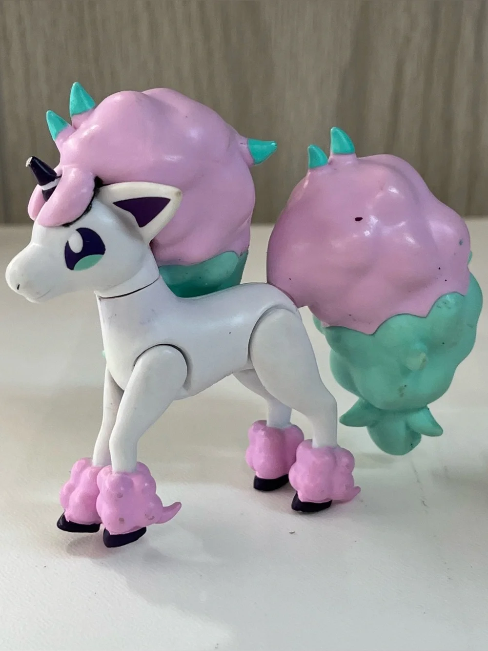 Pokemon Galarian Ponyta Battle Figure Moveable 2021 Jazwares